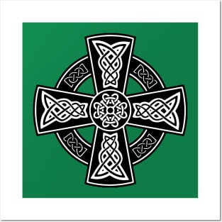 Celtic High Cross Decorative Knotwork 1 Posters and Art